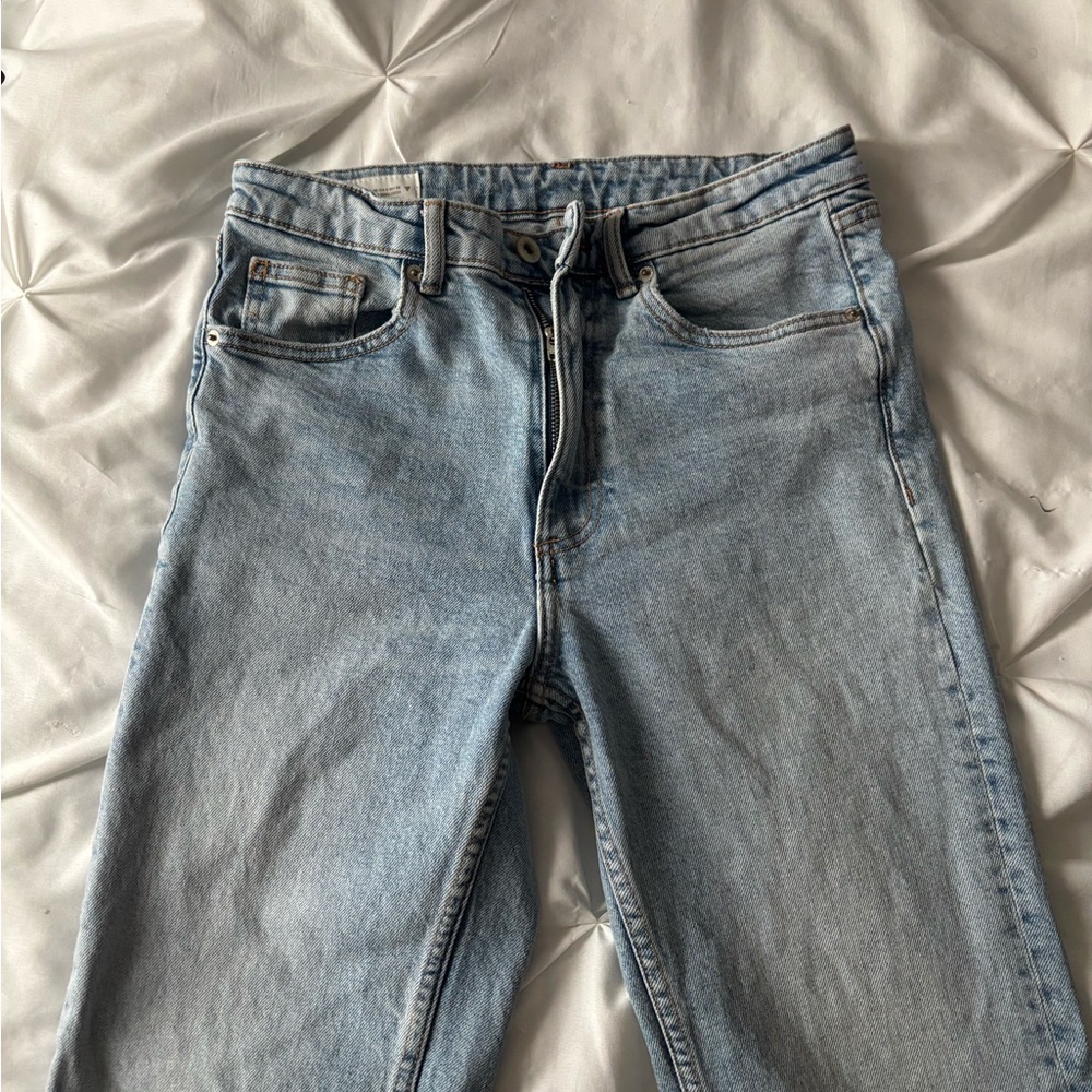 Zara Straight-Leg Jeans Size 4 - Picture 2 of 7